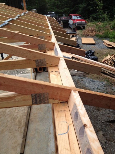 These blocks secure the trusses and also provide ventilation