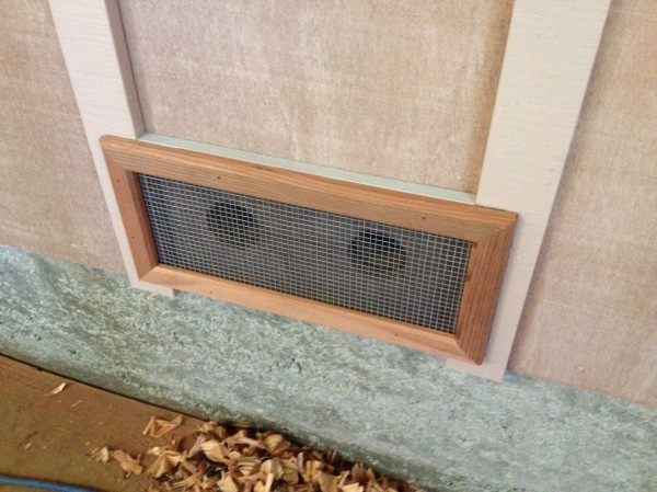 Mat and Sean installed five of these to give the floor plenty of venting