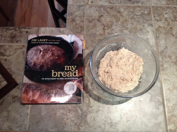 The book and newly made dough