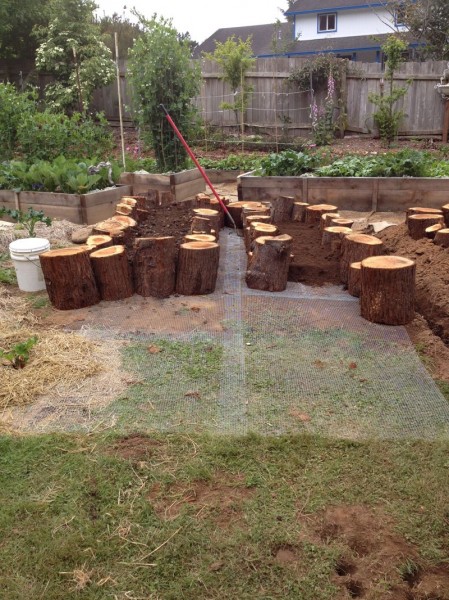 After filling, I just had to put the last few rounds in place to close the bed off