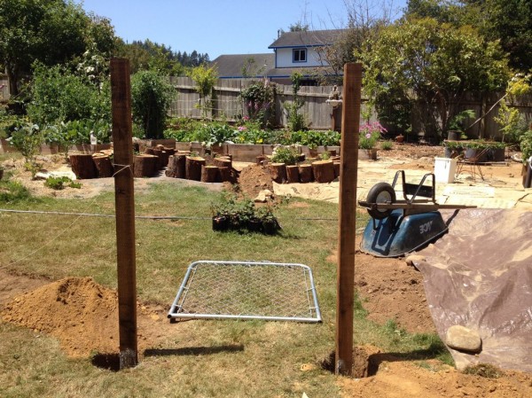 New garden entrance with gate