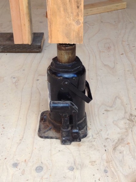 These jacks make it easy to add temporary roof support