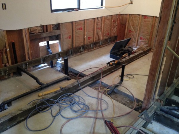 New interior plumbing