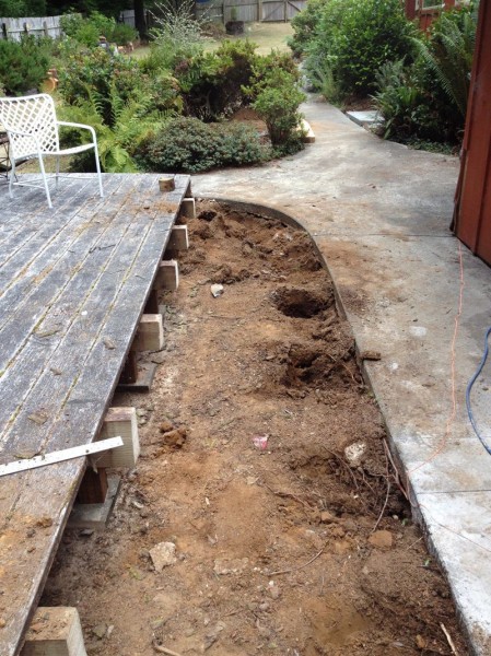 Space for new trench