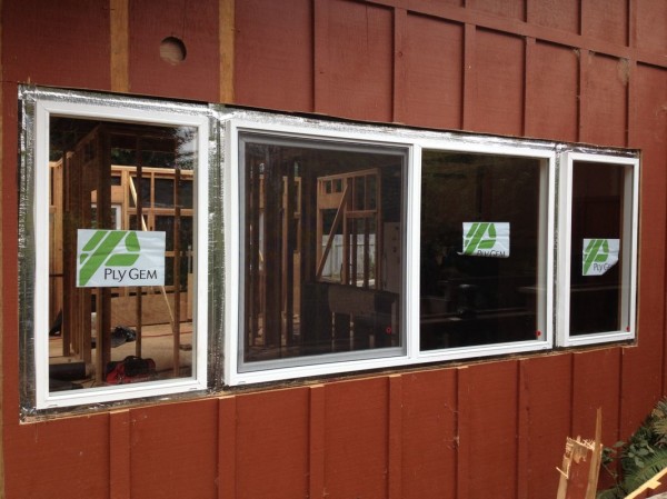 Windows with flashing