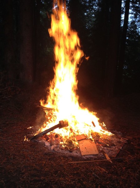 Scrap fire