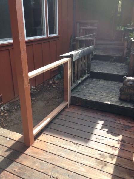 Railing frame complete