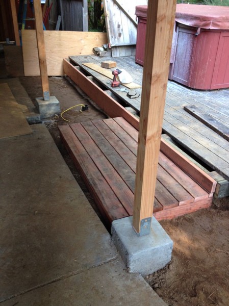 New fascia board for old deck