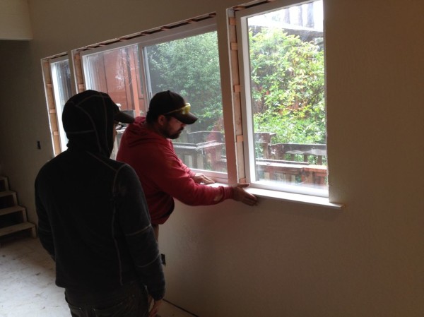 Installing the sill