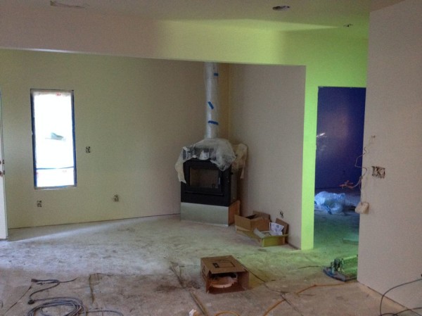Painted living room