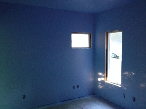 Painted bedroom