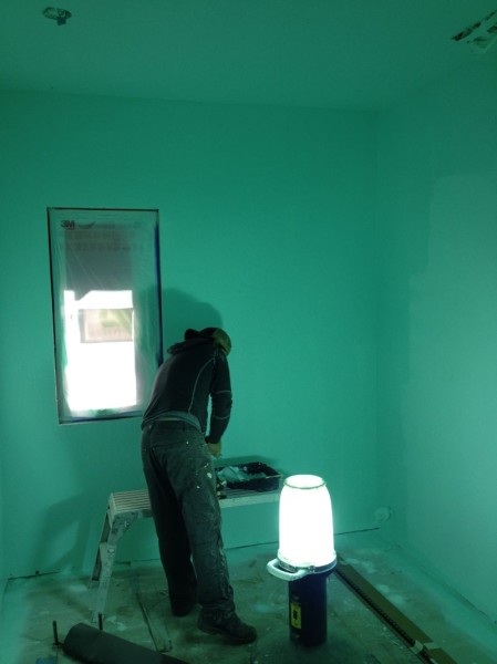 Painted bathroom