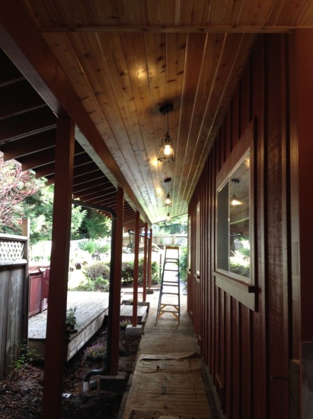 Lit walkway