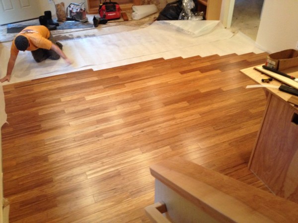 Approaching the tile