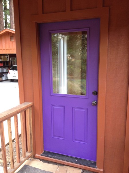 Front door painted