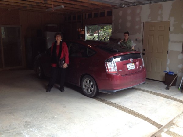 Ma and Jessie pulling in for the first time