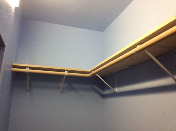 Shelf and closet rod