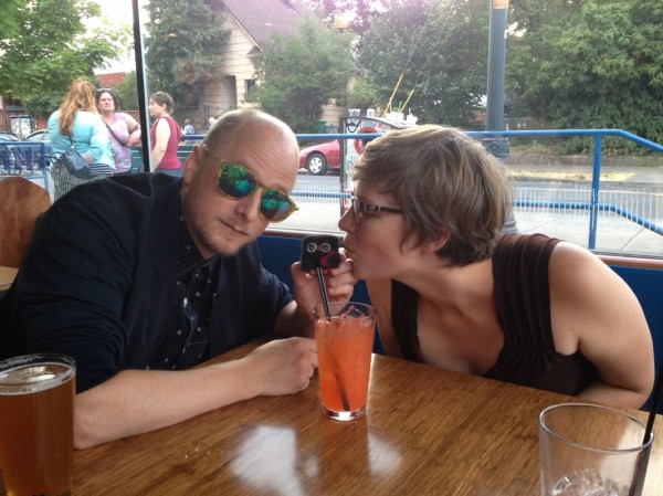 Katie and Greg with Archimedes