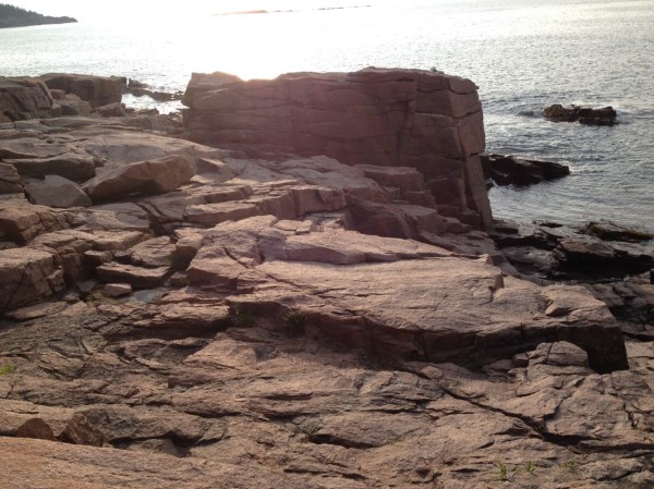 Red rock at dawn